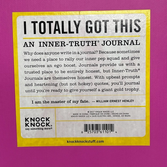 Knock Knock I Totally Got This Inner-Truth Journal Paperback . - Picture 5 of 8